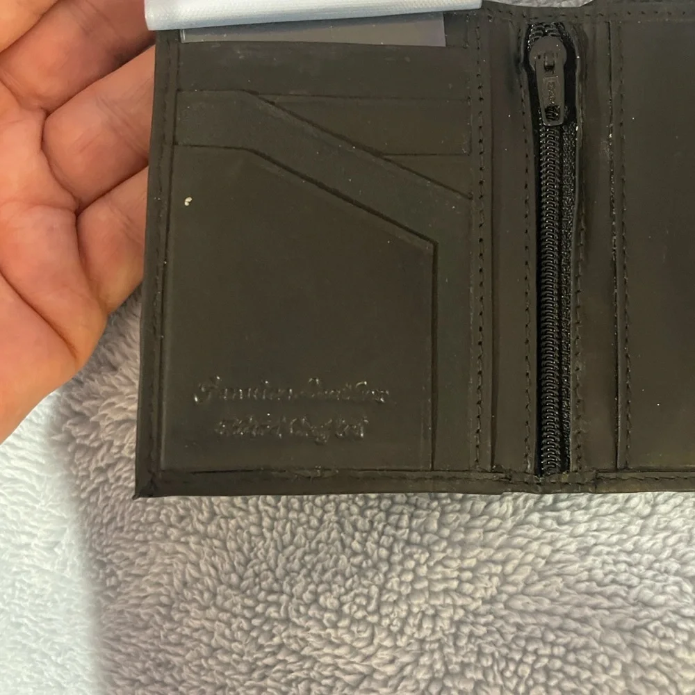 Vtg German Leather Trifold -Rare Eurocard “Deutschland” Credit card insert.NEW